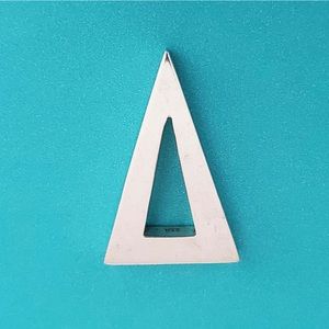 925 Sterling Silver Triangle Minimalist Necklace Pendant